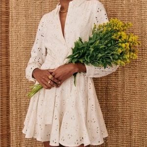 Sezane sol ecru dress in size 34/ US size 2